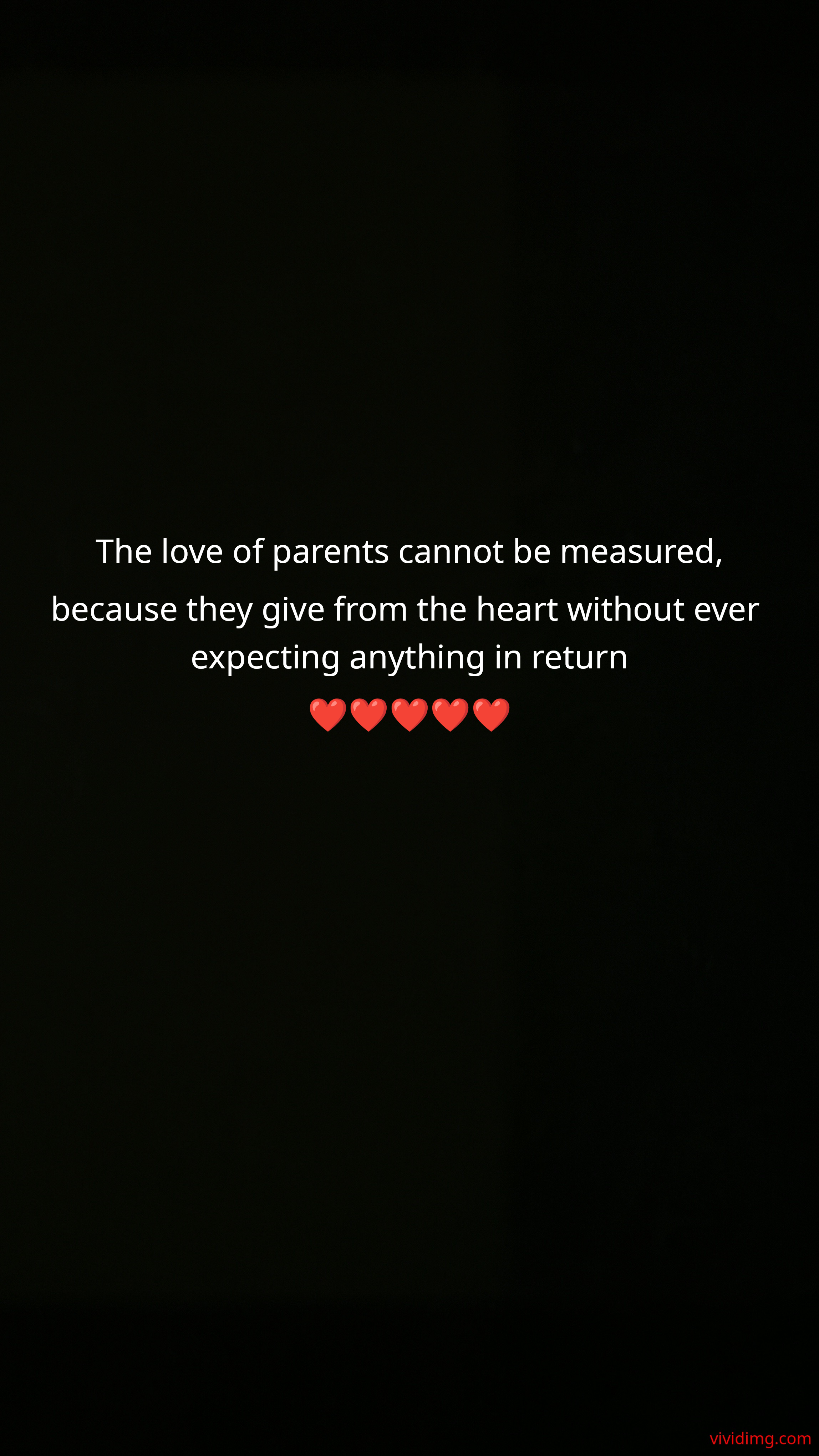 The love of parents cannot be measured,because they give from the heart without ever expecting anything in return❤️❤️❤️❤️❤️