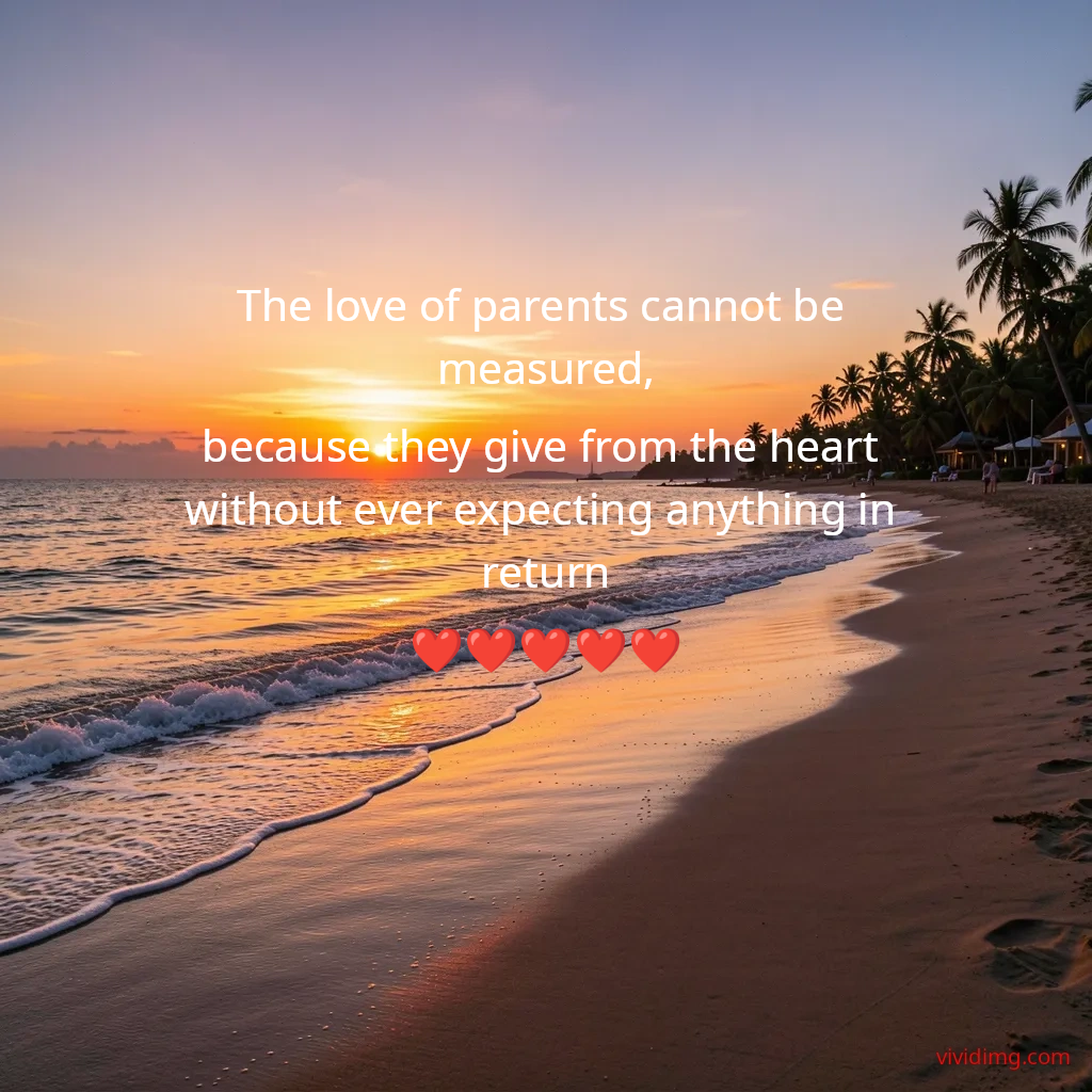The love of parents cannot be measured,because they give from the heart without ever expecting anything in return❤️❤️❤️❤️❤️