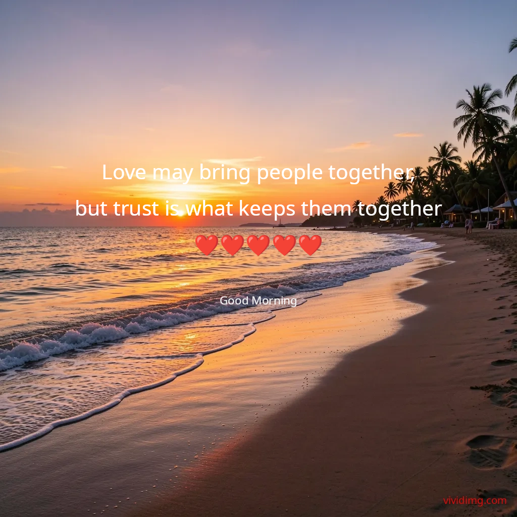 Love may bring people together,but trust is what keeps them together❤️❤️❤️❤️❤️